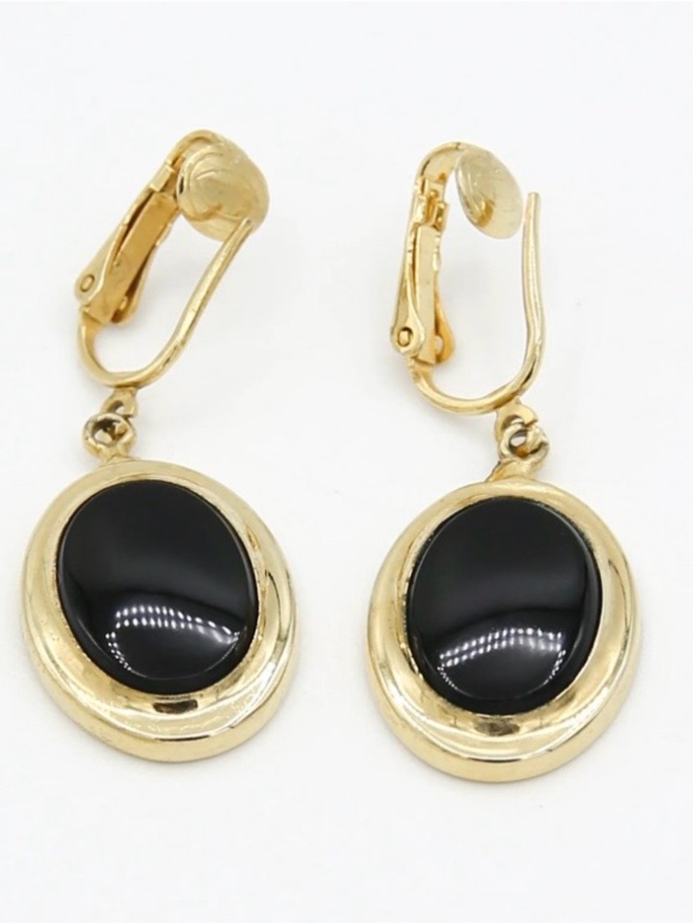 Vintage Sarah Coventry Jet Elegance Clip On Earrings‎